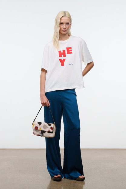 STAUD Handbags Harlow Bag Suede Patchwork