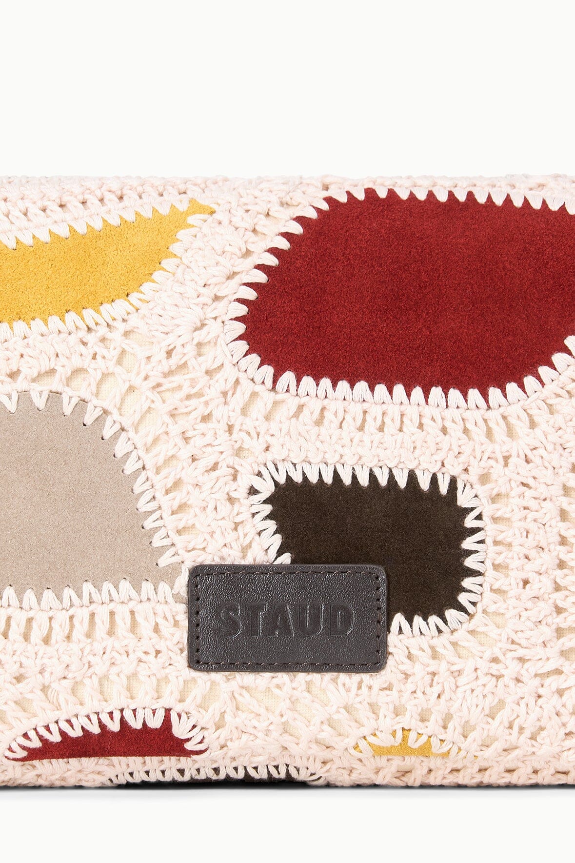 STAUD Handbags Harlow Bag Suede Patchwork
