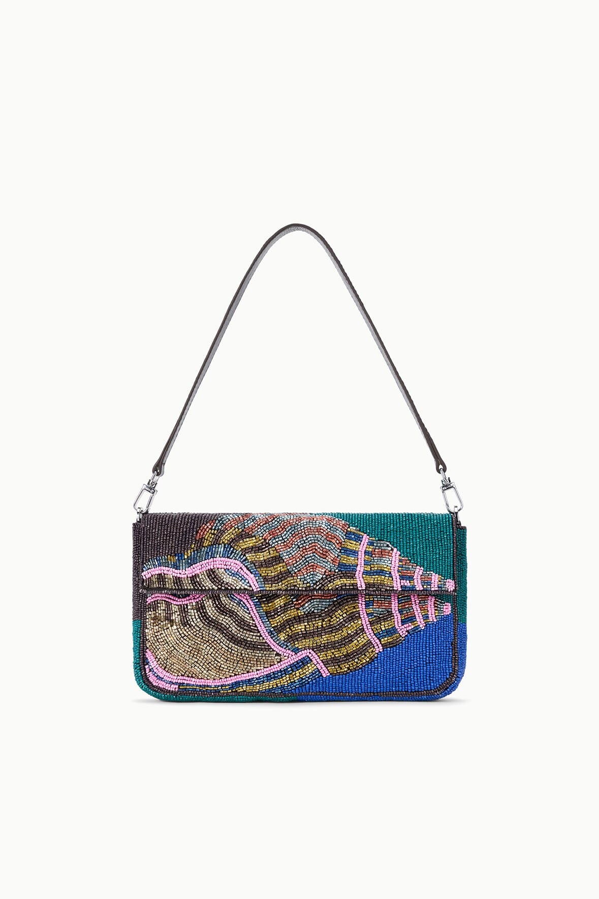 STAUD Handbags Timmy Convertible Shoulder Bag Conch Shell