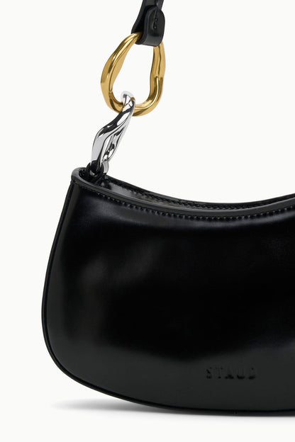 STAUD Handbags Ollie Bag Black Leather Mini Shoulder Bag - Staud