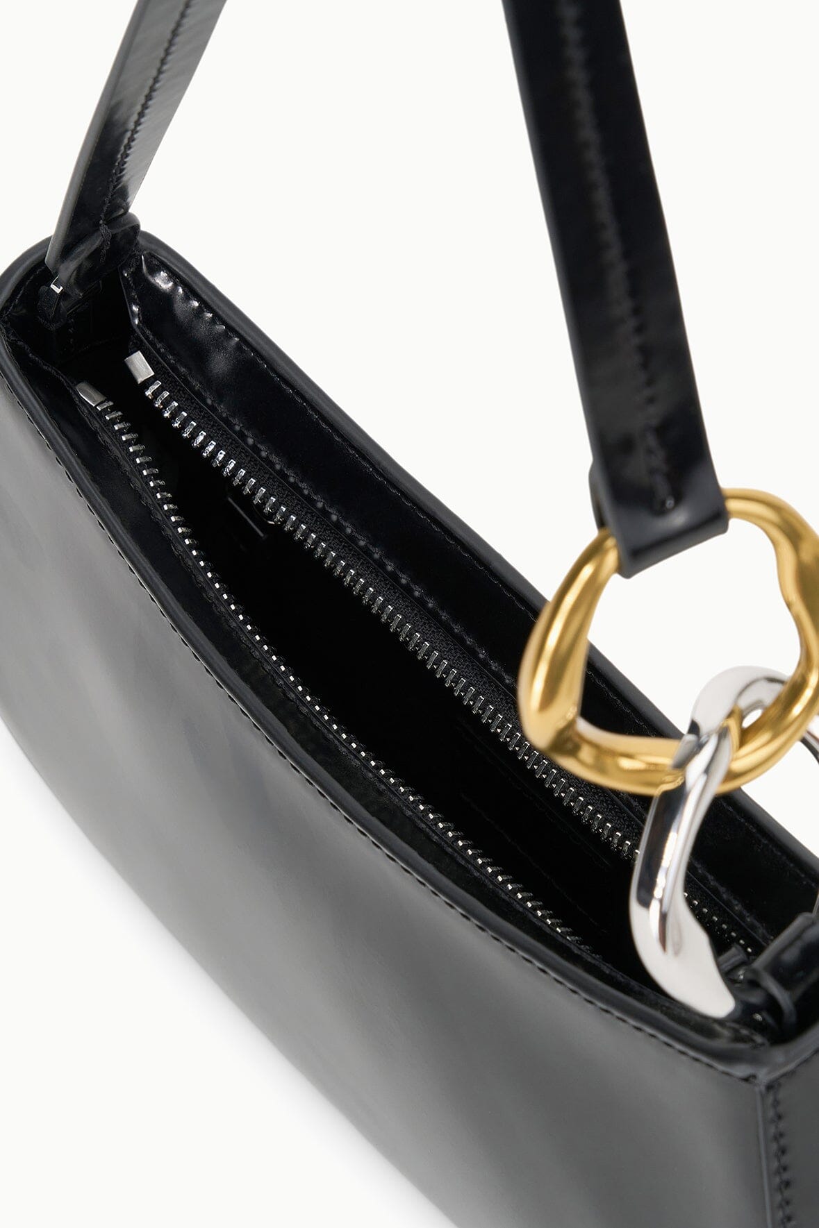STAUD Handbags Ollie Bag Black Leather Mini Shoulder Bag - Staud