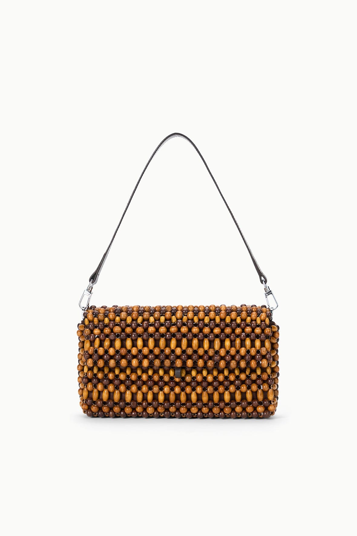 STAUD Handbags Timmy Convertible Shoulder Bag Multi Wood Beads