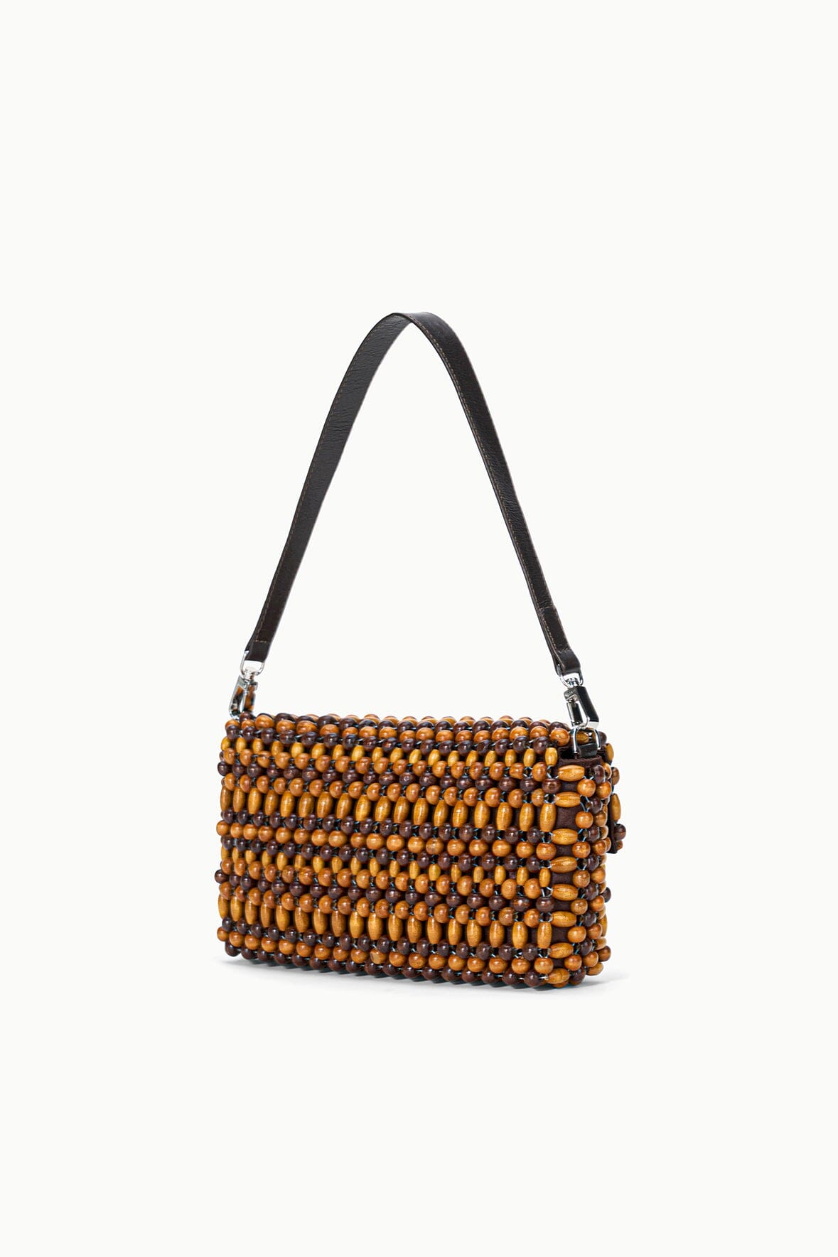STAUD Handbags Timmy Convertible Shoulder Bag Multi Wood Beads