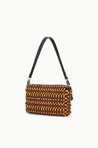 STAUD Handbags Timmy Convertible Shoulder Bag Multi Wood Beads