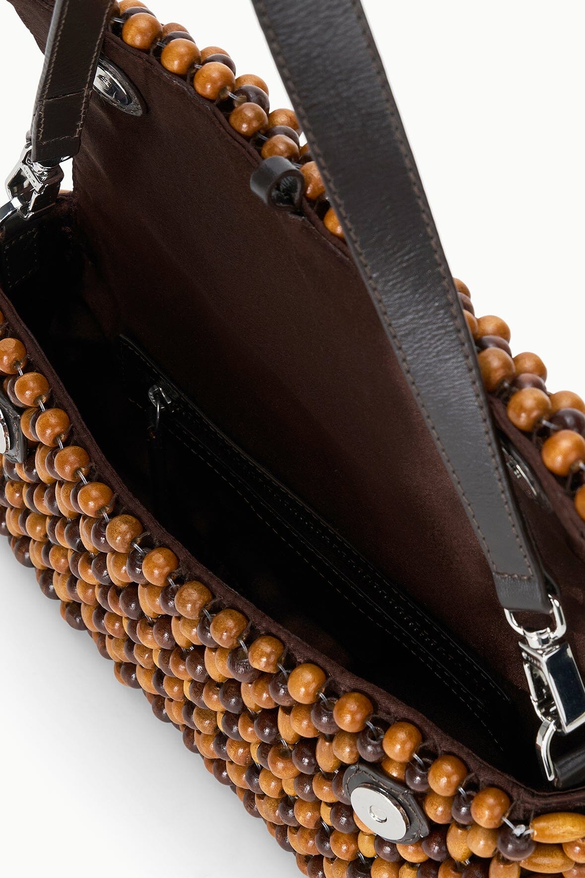 STAUD Handbags Timmy Convertible Shoulder Bag Multi Wood Beads