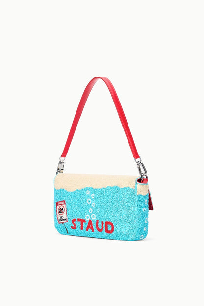 STAUD Handbags Timmy Convertible Shoulder Bag Great White