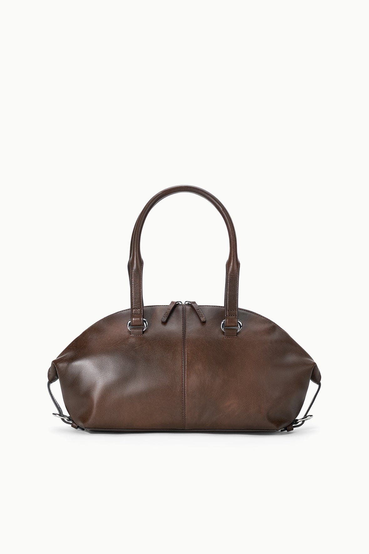 STAUD Handbags Hester Shoulder Bag Espresso Distressed