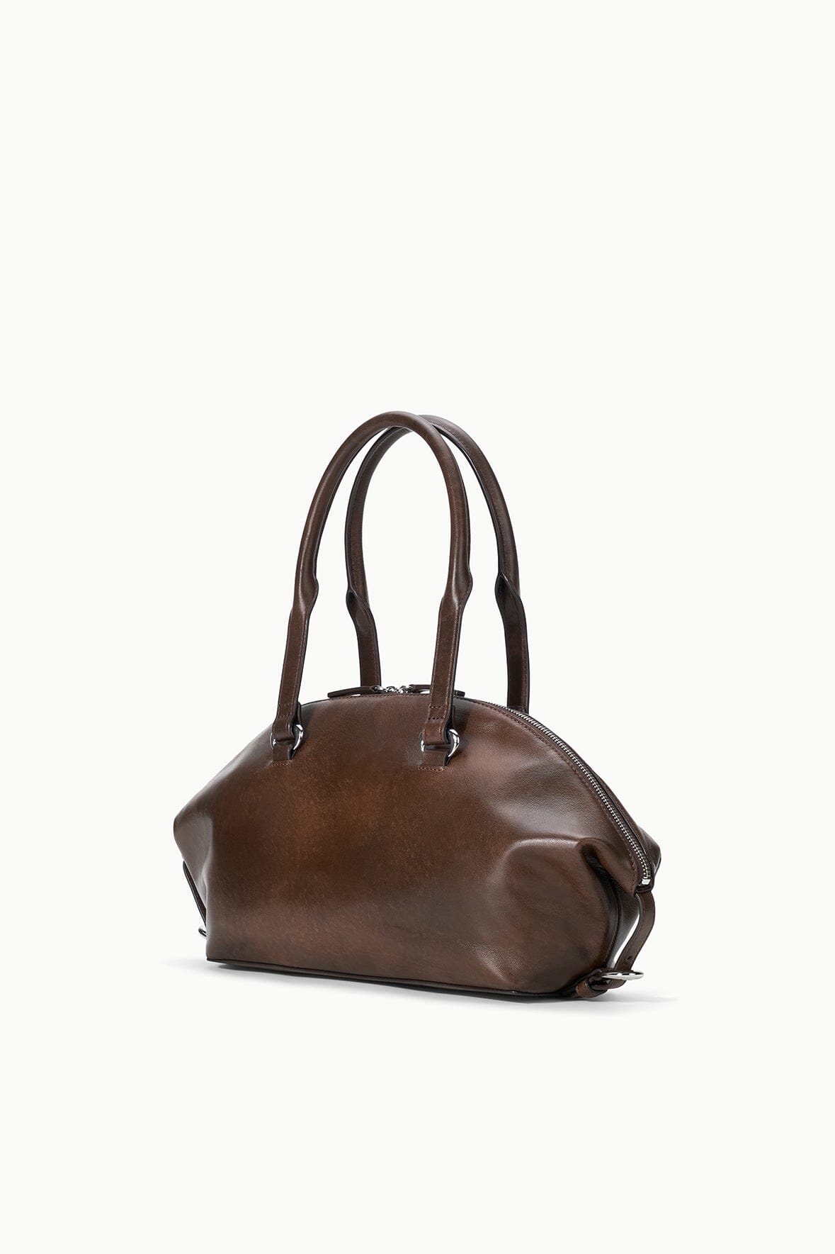 STAUD Handbags Hester Shoulder Bag Espresso Distressed