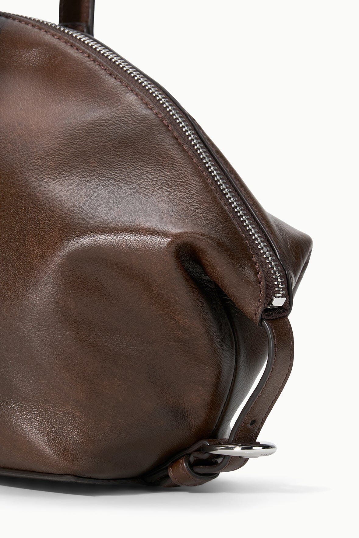 STAUD Handbags Hester Shoulder Bag Espresso Distressed