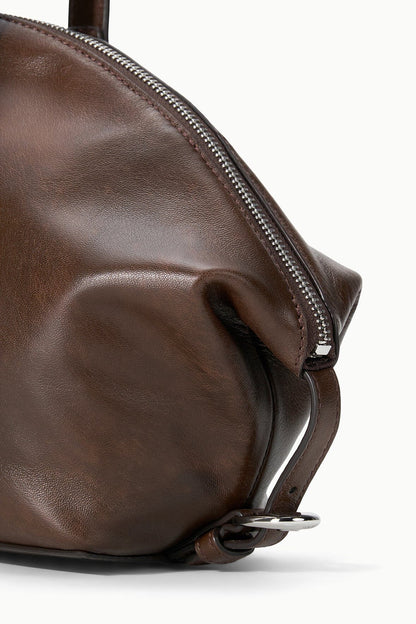 STAUD Handbags Hester Shoulder Bag Espresso Distressed