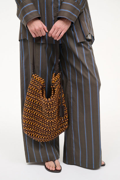 STAUD Handbags Drift Shoulder Bag Multi Wood Beads