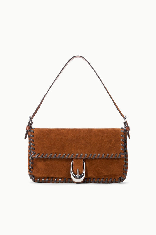 STAUD Handbags Harlow Bag Tabac Suede Espresso