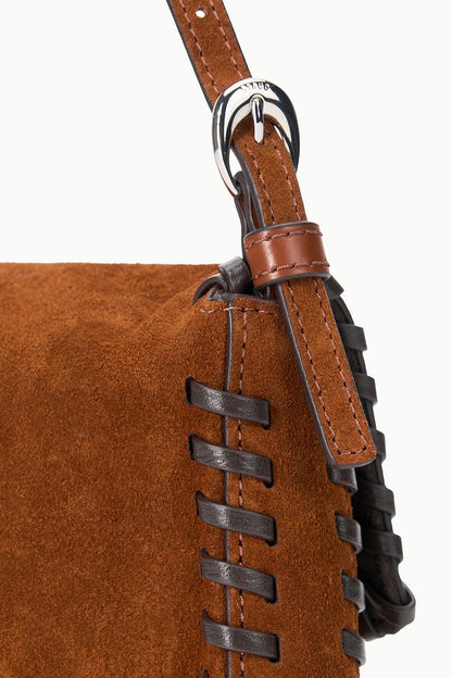 STAUD Handbags Harlow Bag Tabac Suede Espresso
