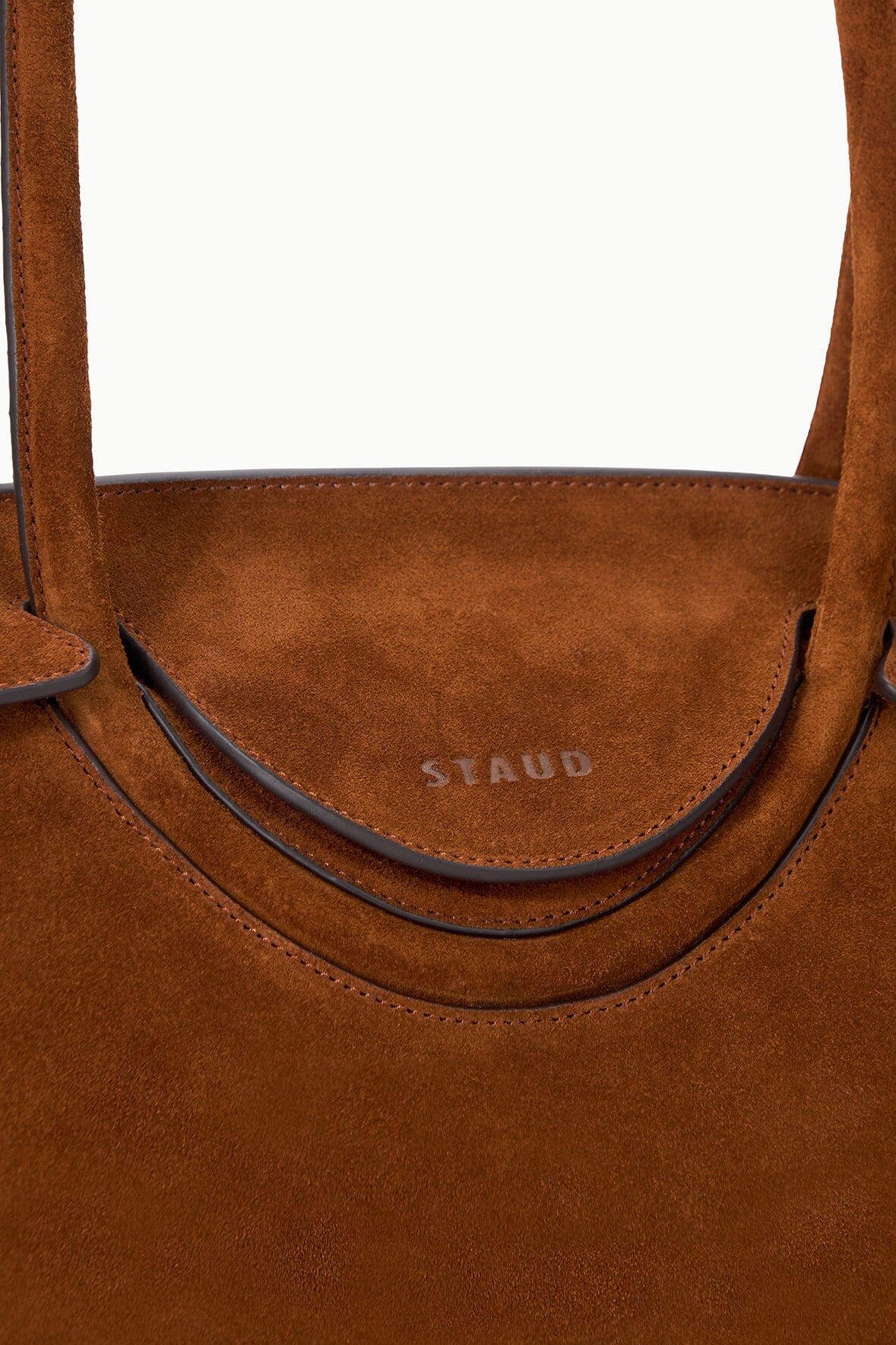 STAUD Handbags Maude Shoulder Bag Tabac Suede