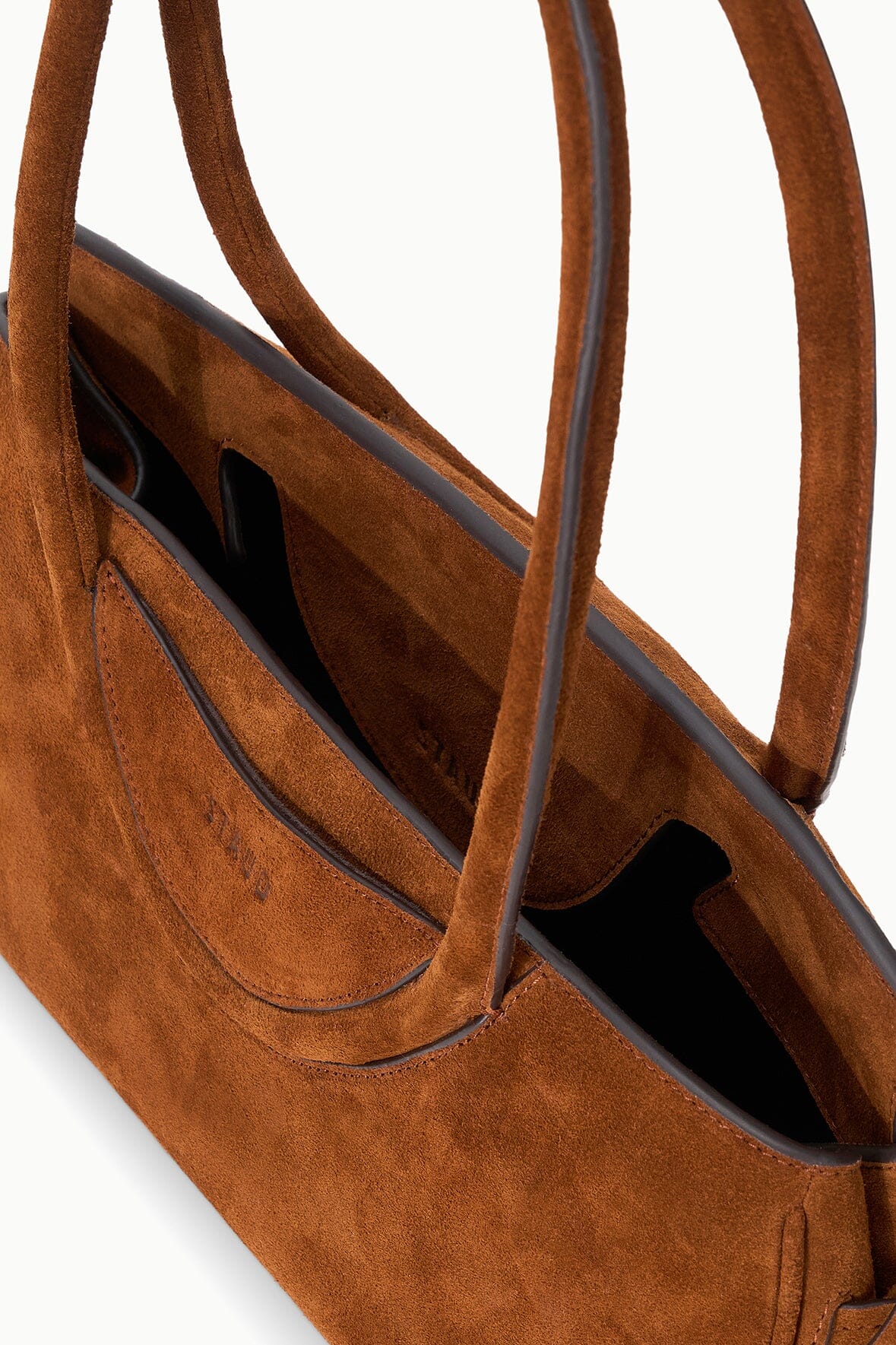 STAUD Handbags Maude Shoulder Bag Tabac Suede