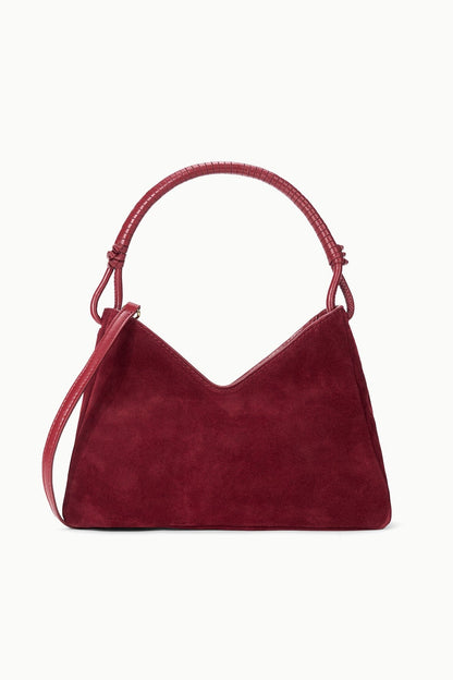 STAUD Handbags Valerie Shoulder Bag Pinot Suede