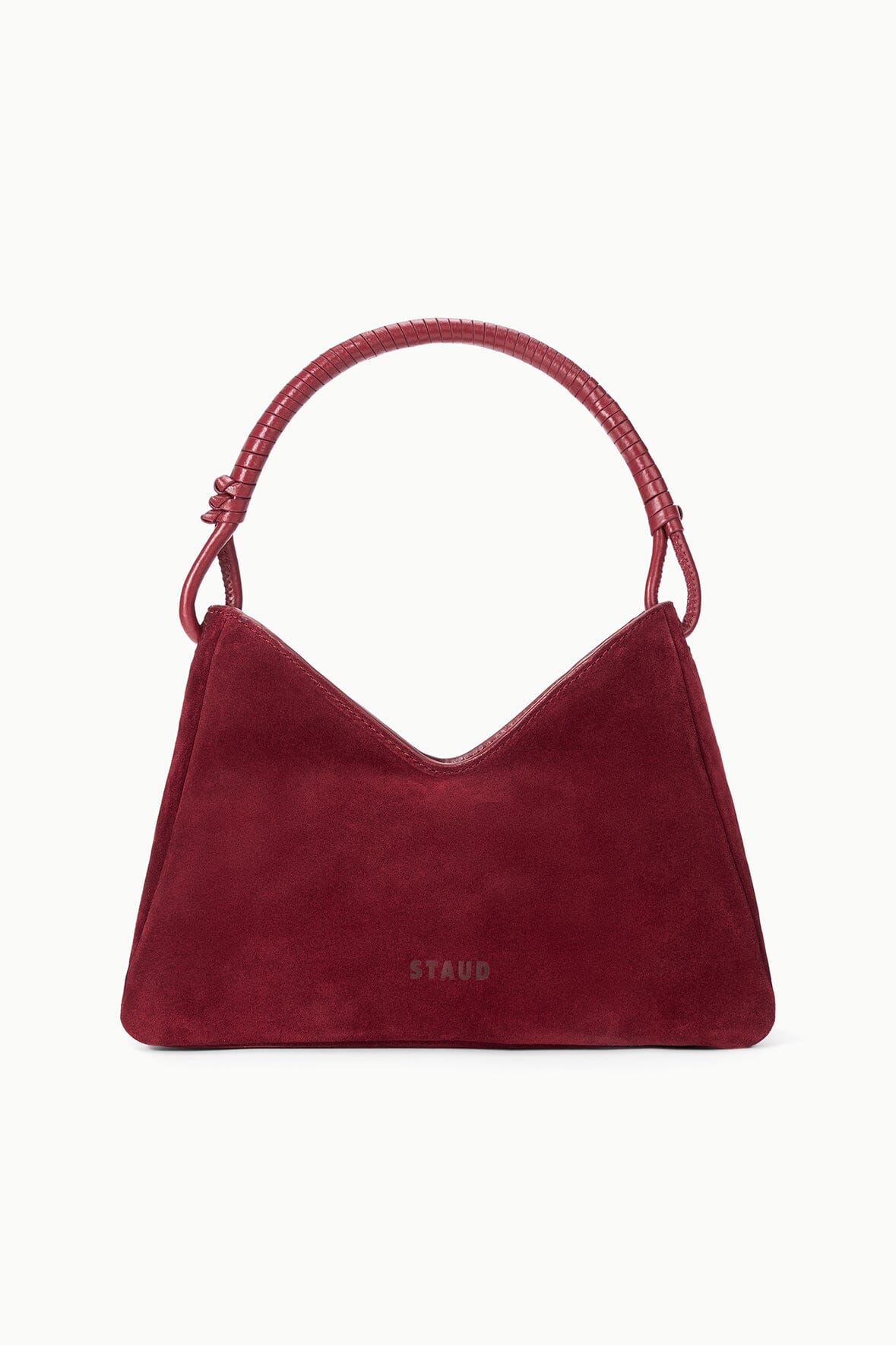 STAUD Handbags Valerie Shoulder Bag Pinot Suede