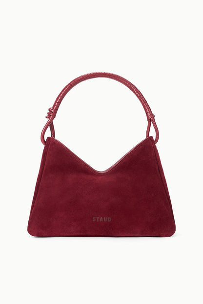 STAUD Handbags Valerie Shoulder Bag Pinot Suede