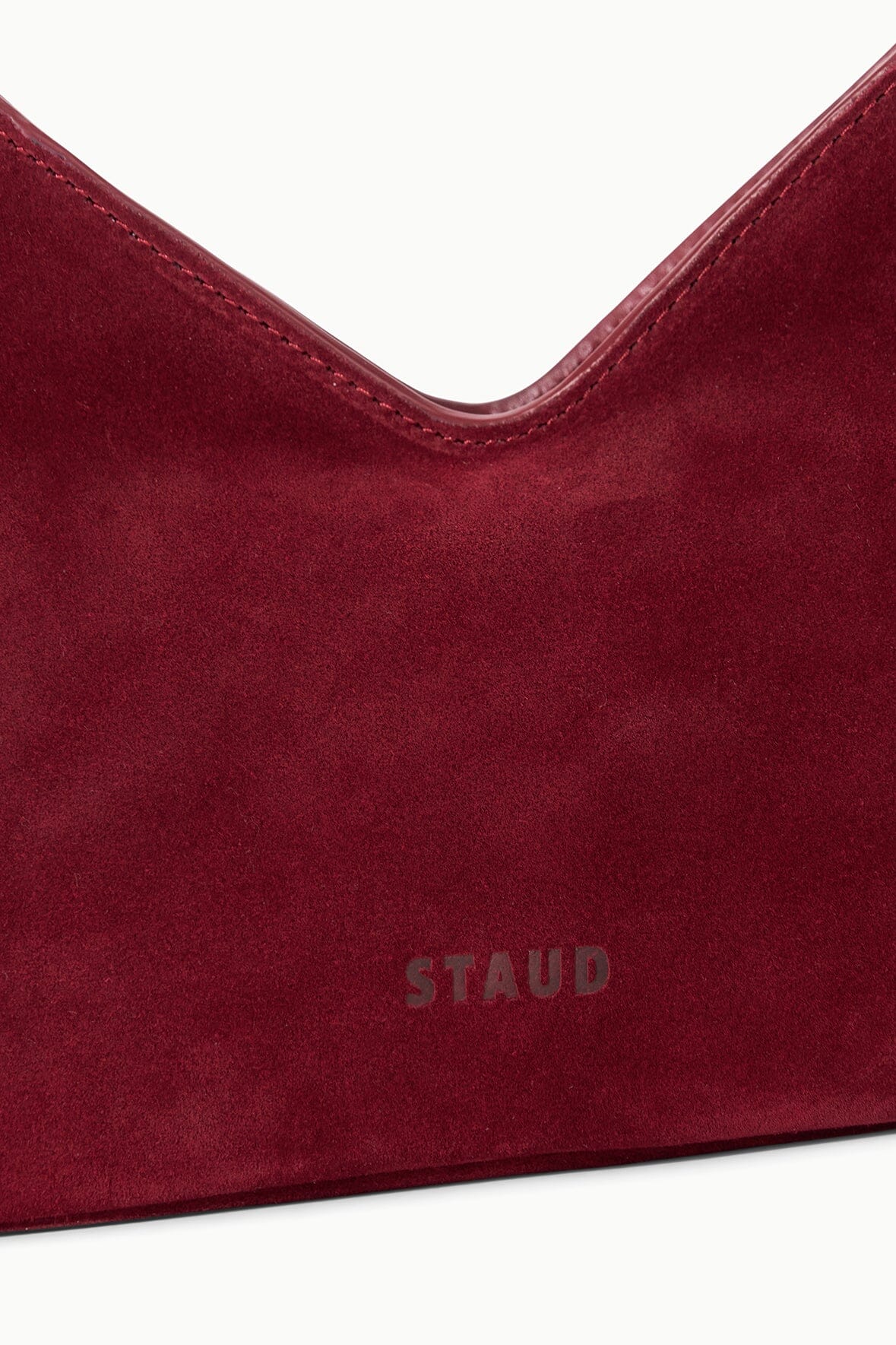 STAUD Handbags Valerie Shoulder Bag Pinot Suede