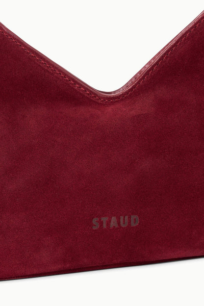 STAUD Handbags Valerie Shoulder Bag Pinot Suede
