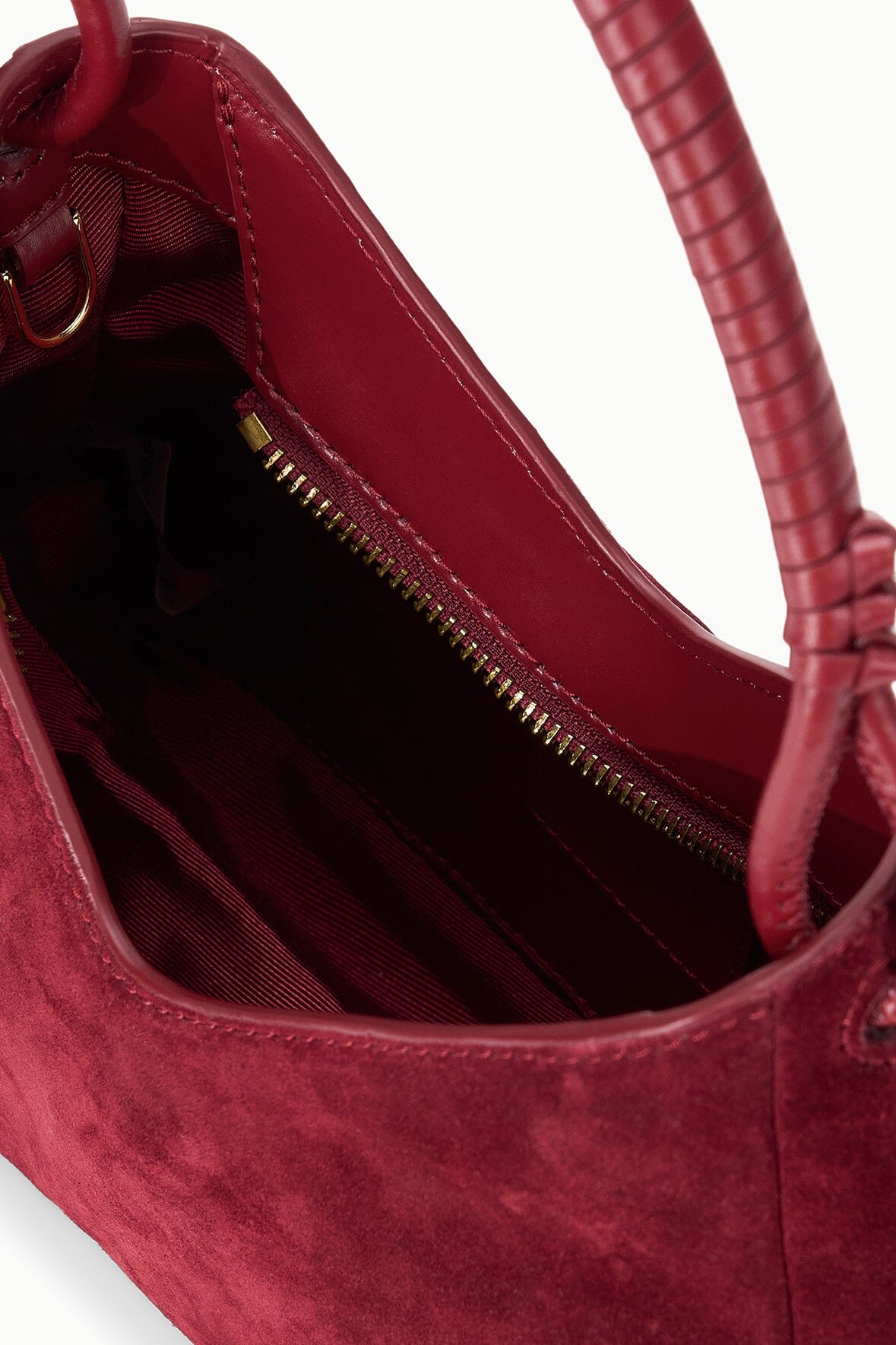 STAUD Handbags Valerie Shoulder Bag Pinot Suede