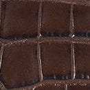 STAUD Handbags Ollie Bag Espresso Croc Leather Mini Shoulder Bag - Staud