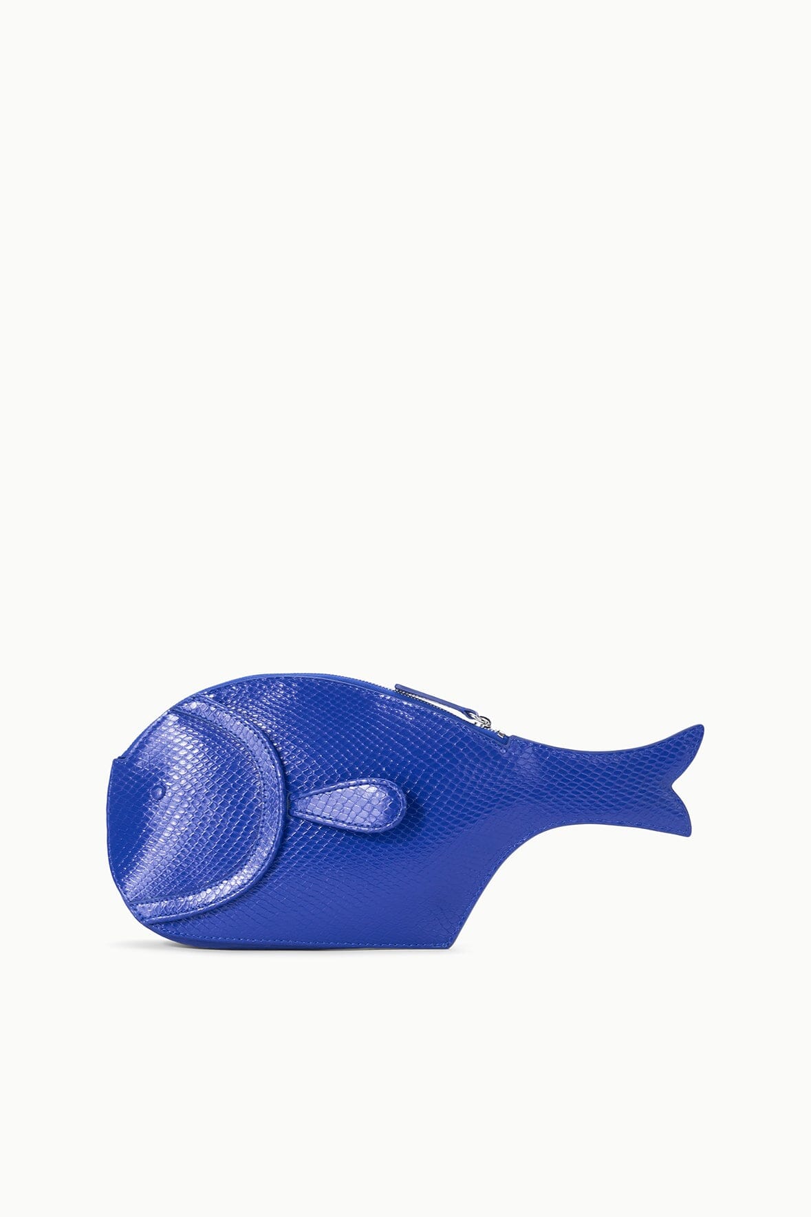 STAUD Handbags Pesce Clutch - Cobalt Blue Fish-Shaped Handbag