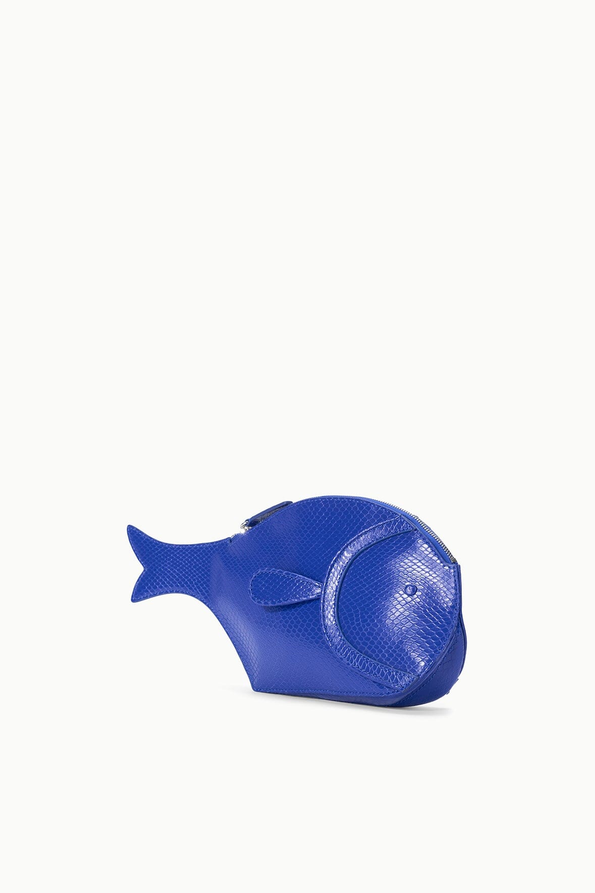 STAUD Handbags Pesce Clutch - Cobalt Blue Fish-Shaped Handbag