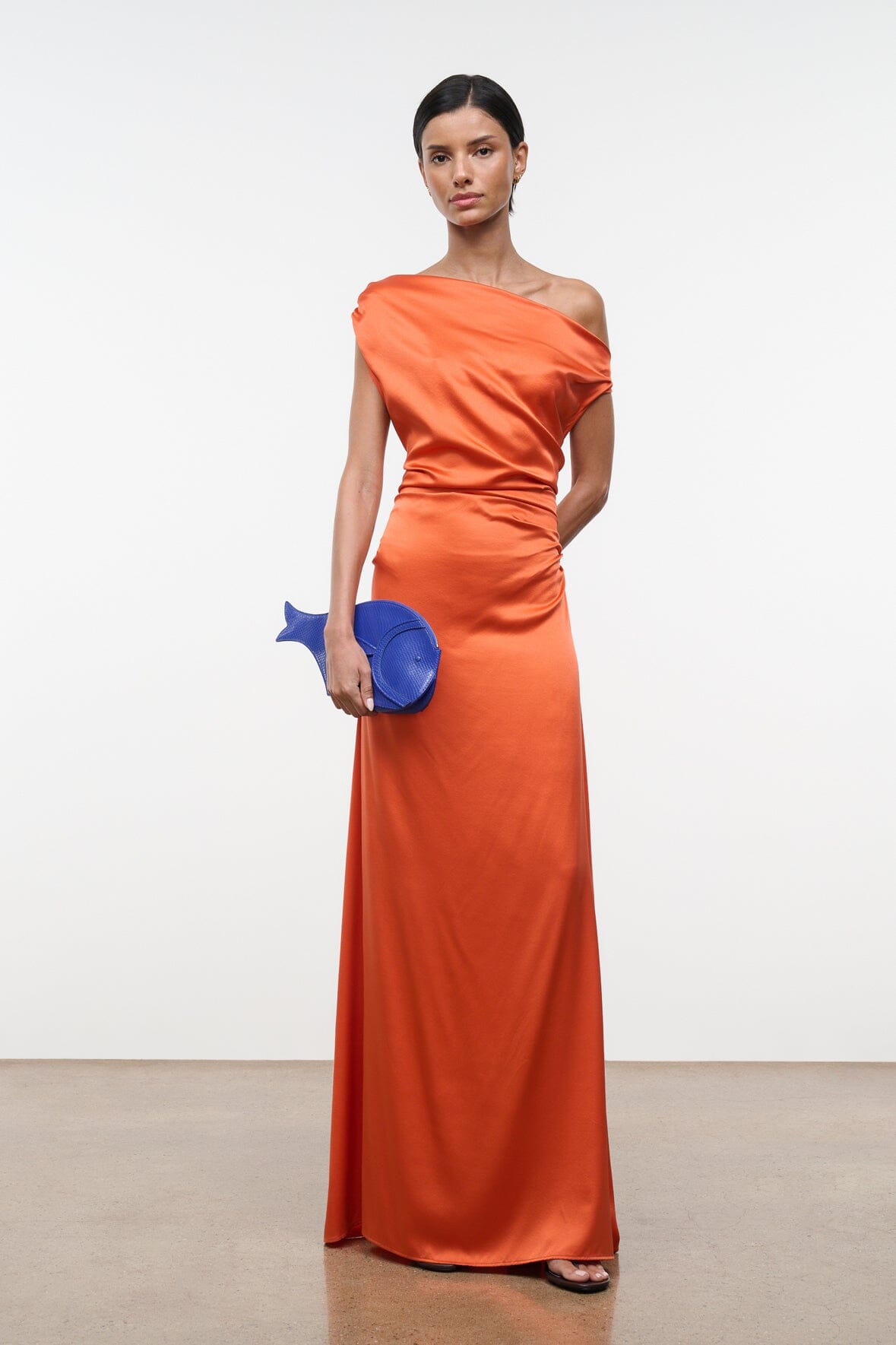 STAUD Handbags Pesce Clutch - Cobalt Blue Fish-Shaped Handbag