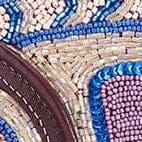 STAUD Handbags Pesce Beaded Clutch Ultraviolet