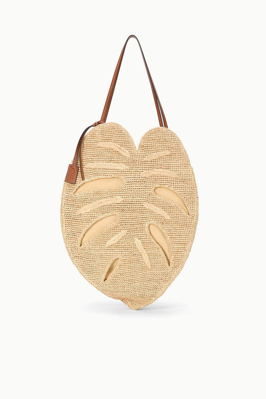 STAUD Handbags Large Palm Raffia Bag Natural