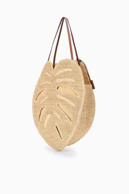 STAUD Handbags Large Palm Raffia Bag Natural