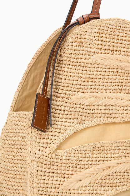 STAUD Handbags Large Palm Raffia Bag Natural