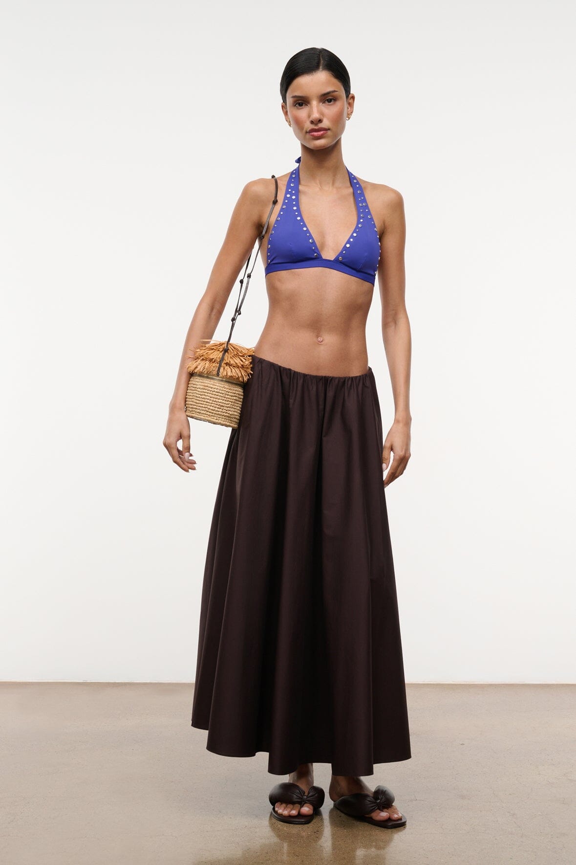 STAUD Handbags Tiki Raffia Bag Natural