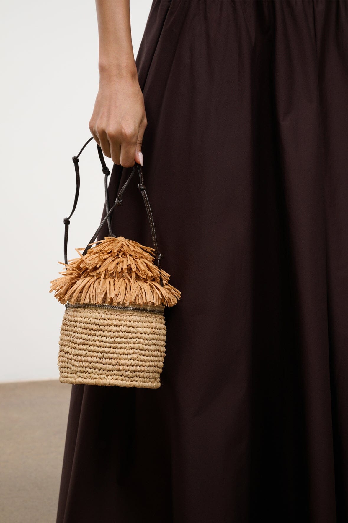 STAUD Handbags Tiki Raffia Bag Natural