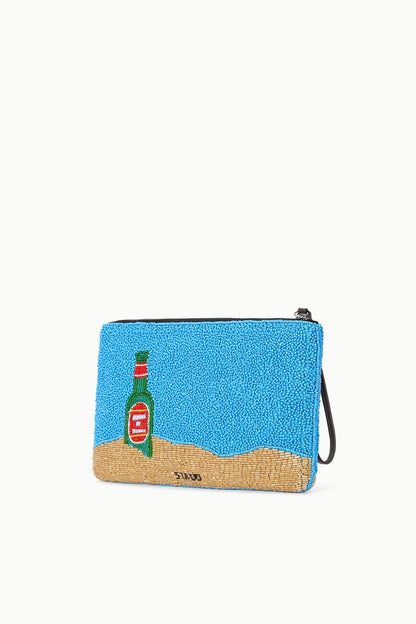 STAUD Handbags Tommy Beaded Large Pouch Sundaze