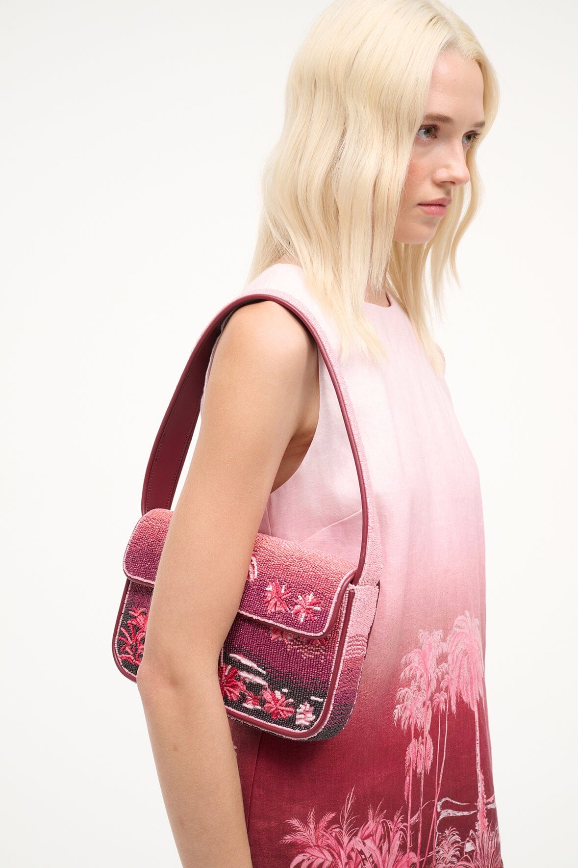 STAUD Handbags|Sale Tommy Beaded Bag California Clouds