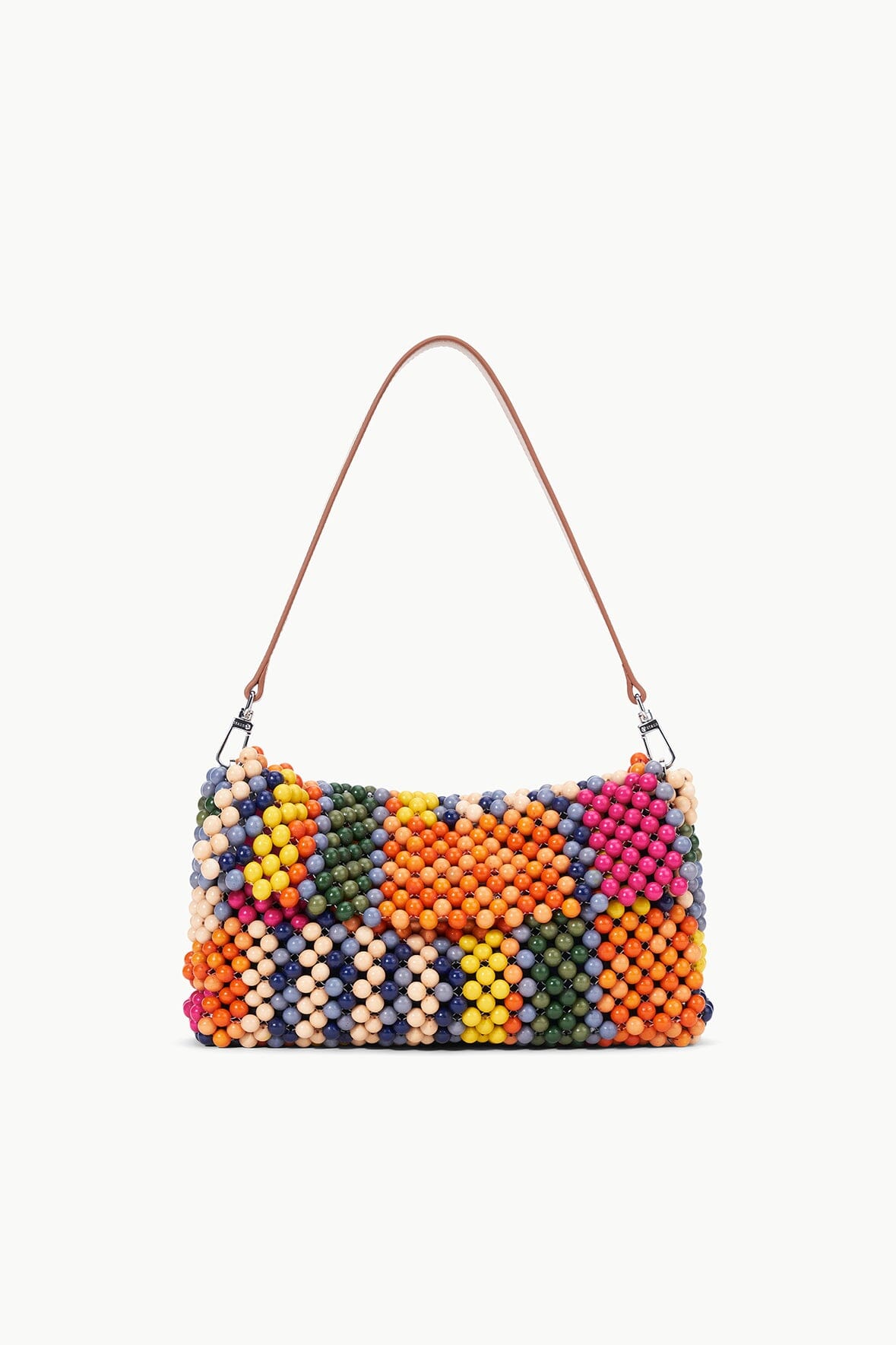 STAUD Handbags Timmy Beaded Shoulder Bag Multi Bayadere Stripe