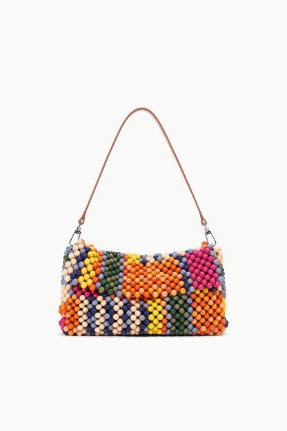 STAUD Handbags Timmy Beaded Shoulder Bag Multi Bayadere Stripe