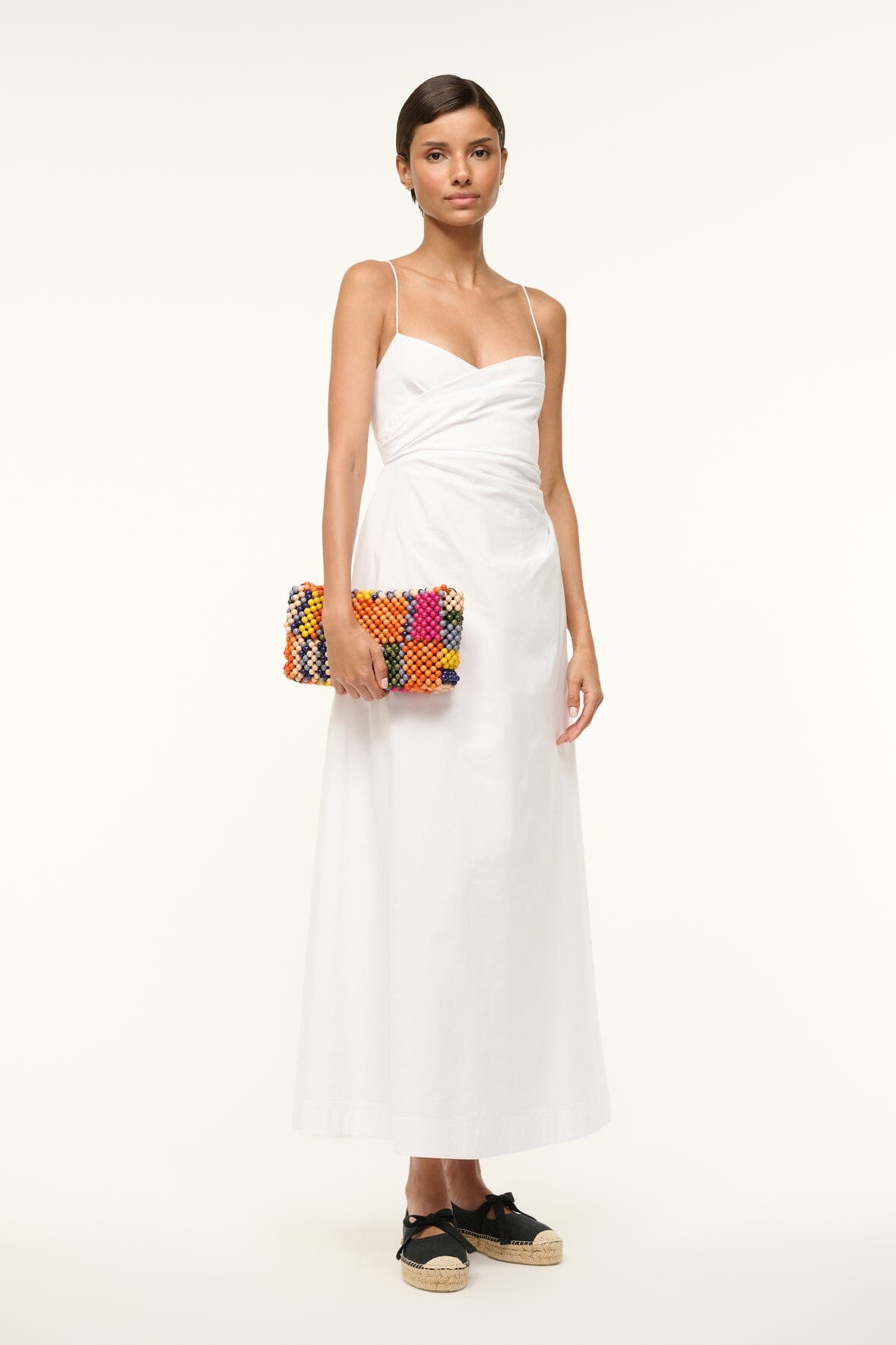 STAUD Handbags Timmy Beaded Shoulder Bag Multi Bayadere Stripe