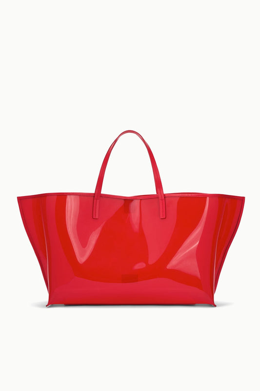 STAUD Handbags Christos Large Tote Red Rose