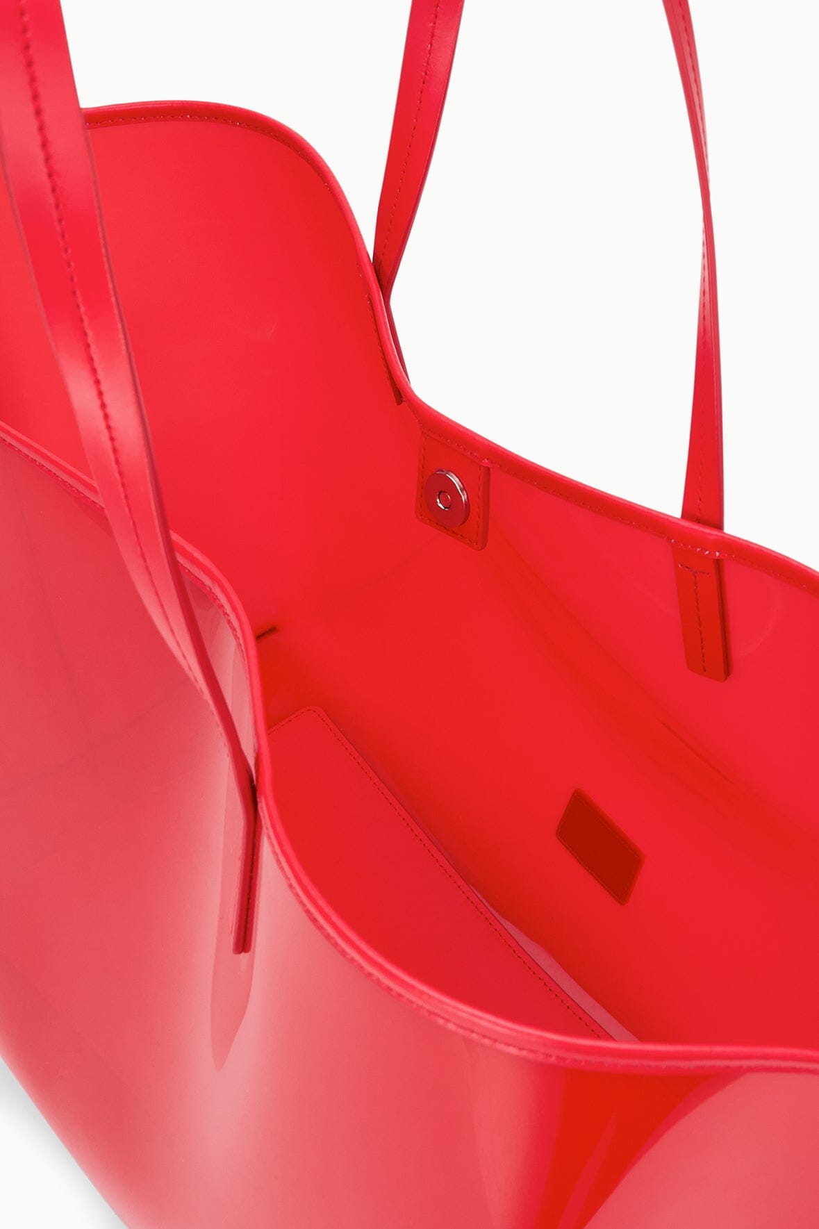 STAUD Handbags Christos Large Tote Red Rose