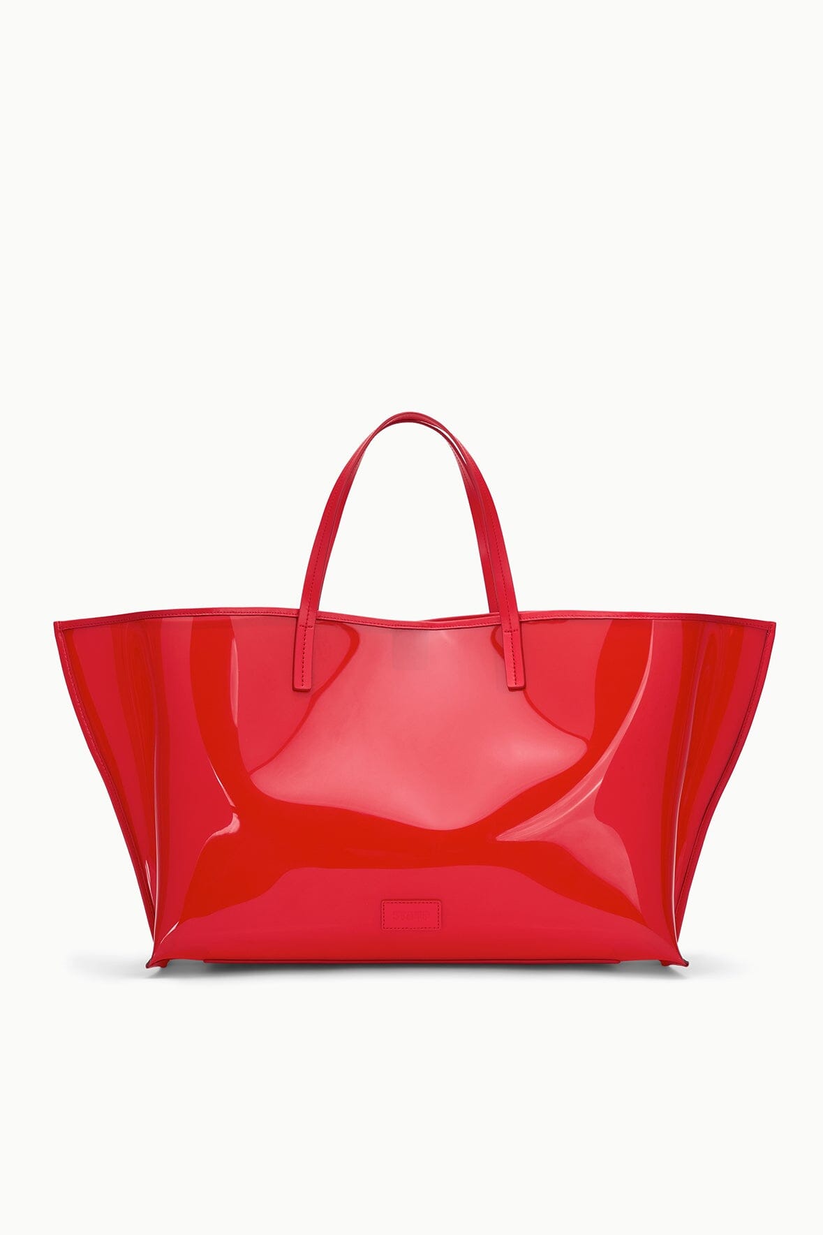 STAUD Handbags Christos Large Tote Red Rose