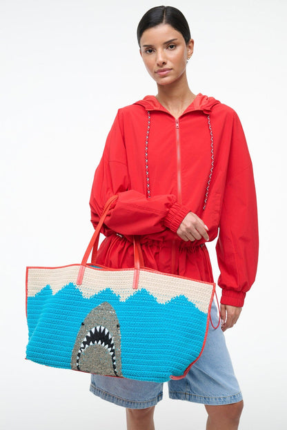 STAUD Handbags Christos Large Tote Great White