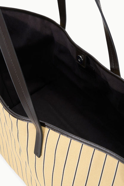 STAUD Handbags Christos Large Tote Monday Stripe