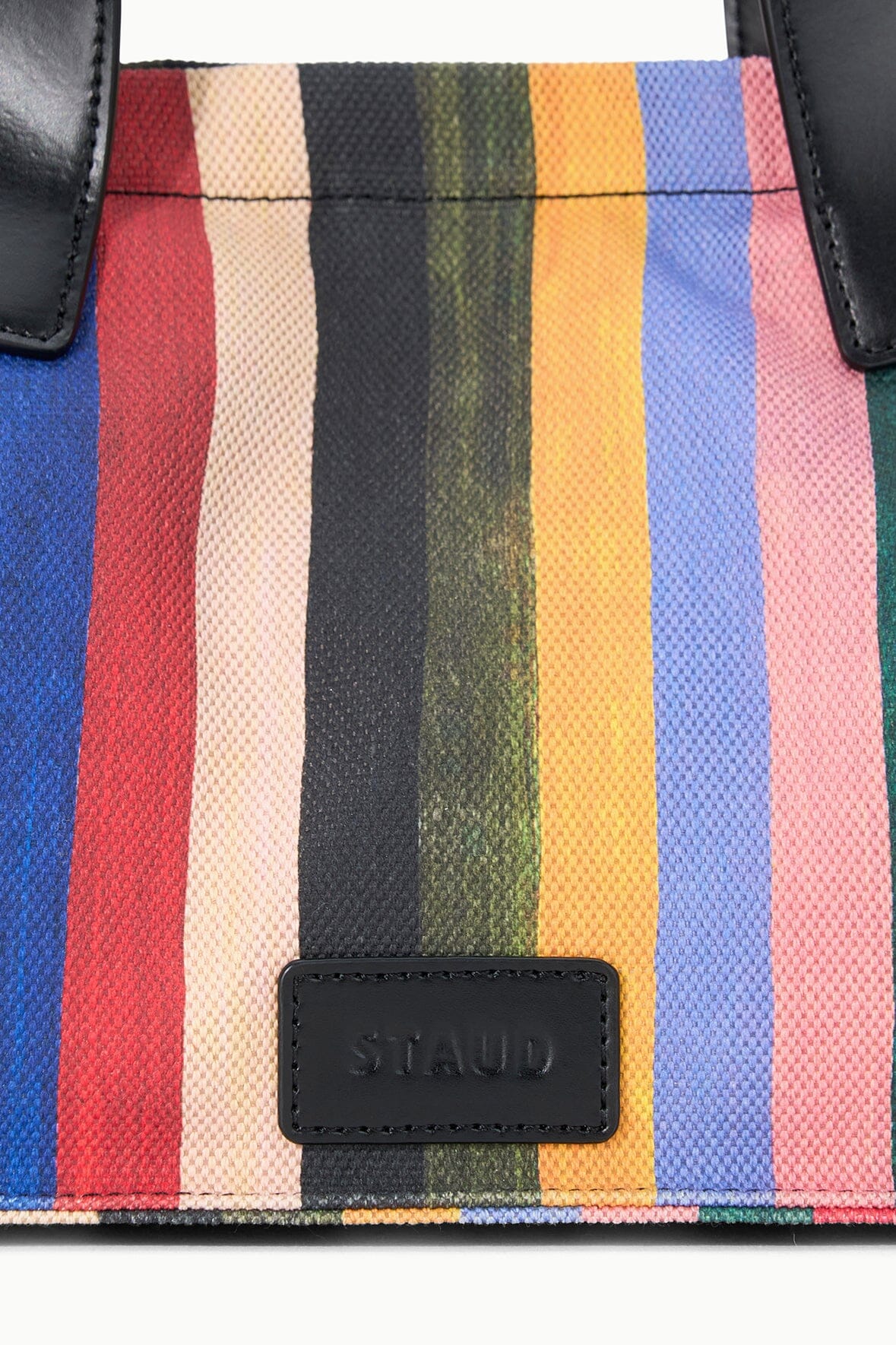 STAUD Handbags Port Tote Artist Stripe