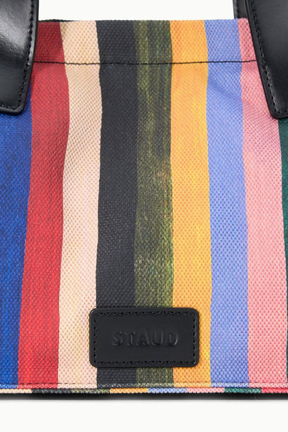 STAUD Handbags Port Tote Artist Stripe