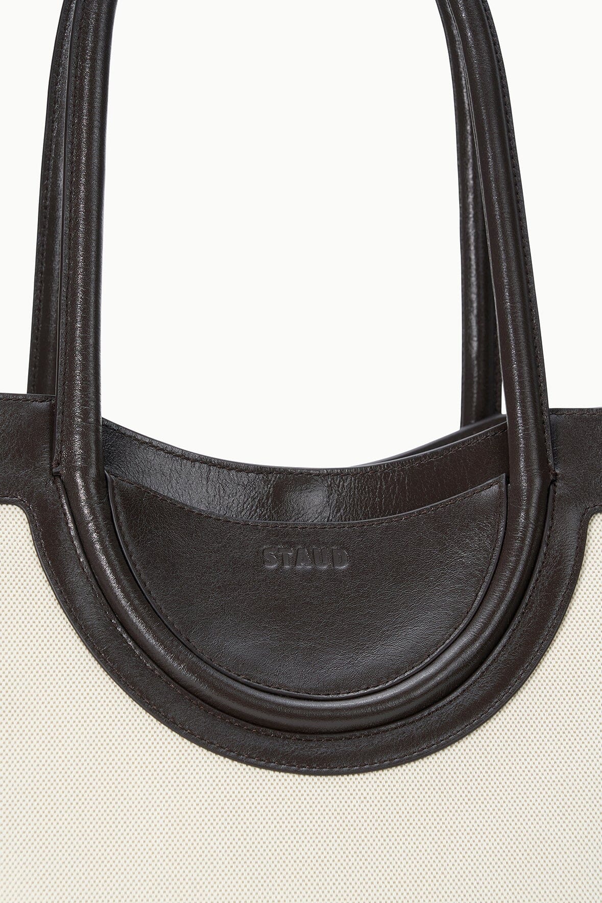 STAUD Handbags Maude Tote Bag Natural Espresso