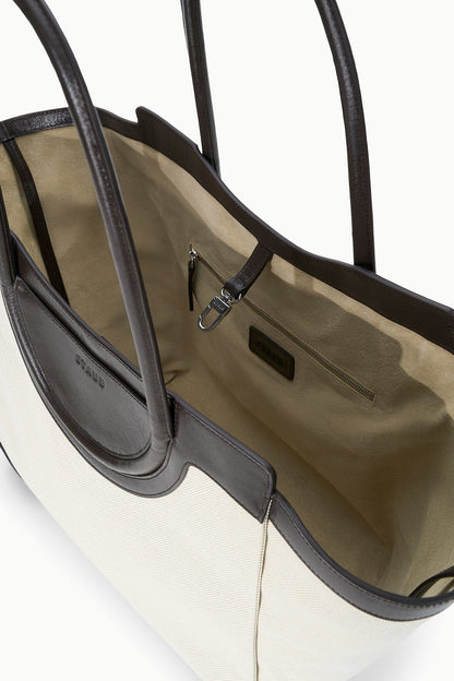 STAUD Handbags Maude Tote Bag Natural Espresso