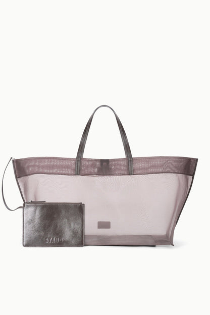 STAUD Handbags Christos Large Mesh Tote Espresso